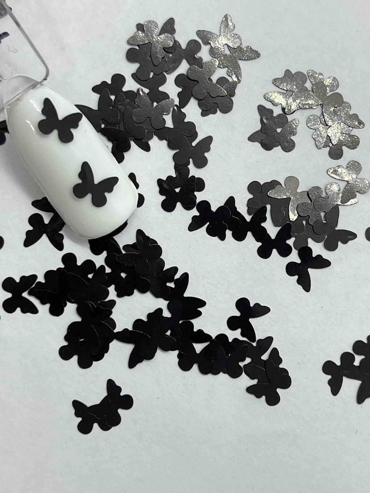 Butterfly 1 Black Nail Glitter | 1 TSP | Gel Nail Art & Acrylic