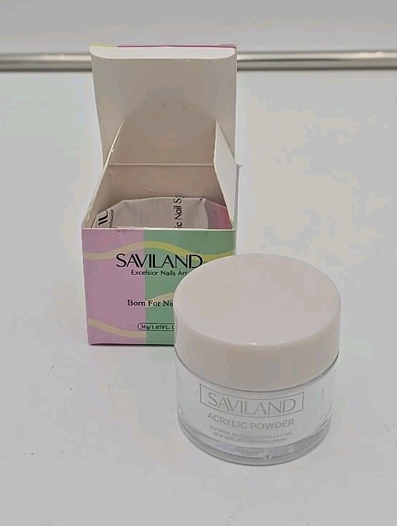 White Acrylic Powder 150g Saviland Acrylic Nail Powder White Exp 1/29 Sealed