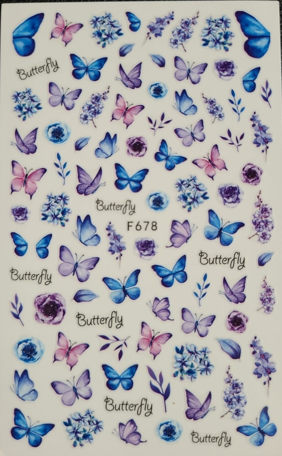 Butterfly nail art stickers