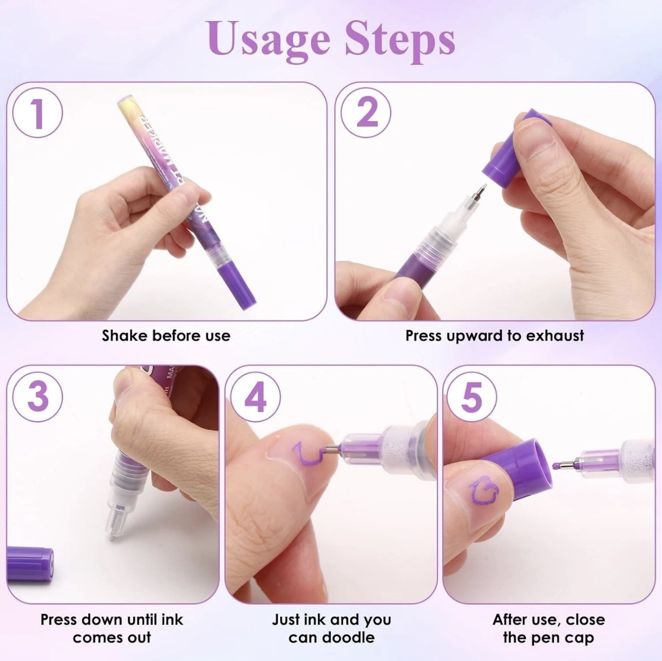 Nail Art marker 12 Pack/12 colors
