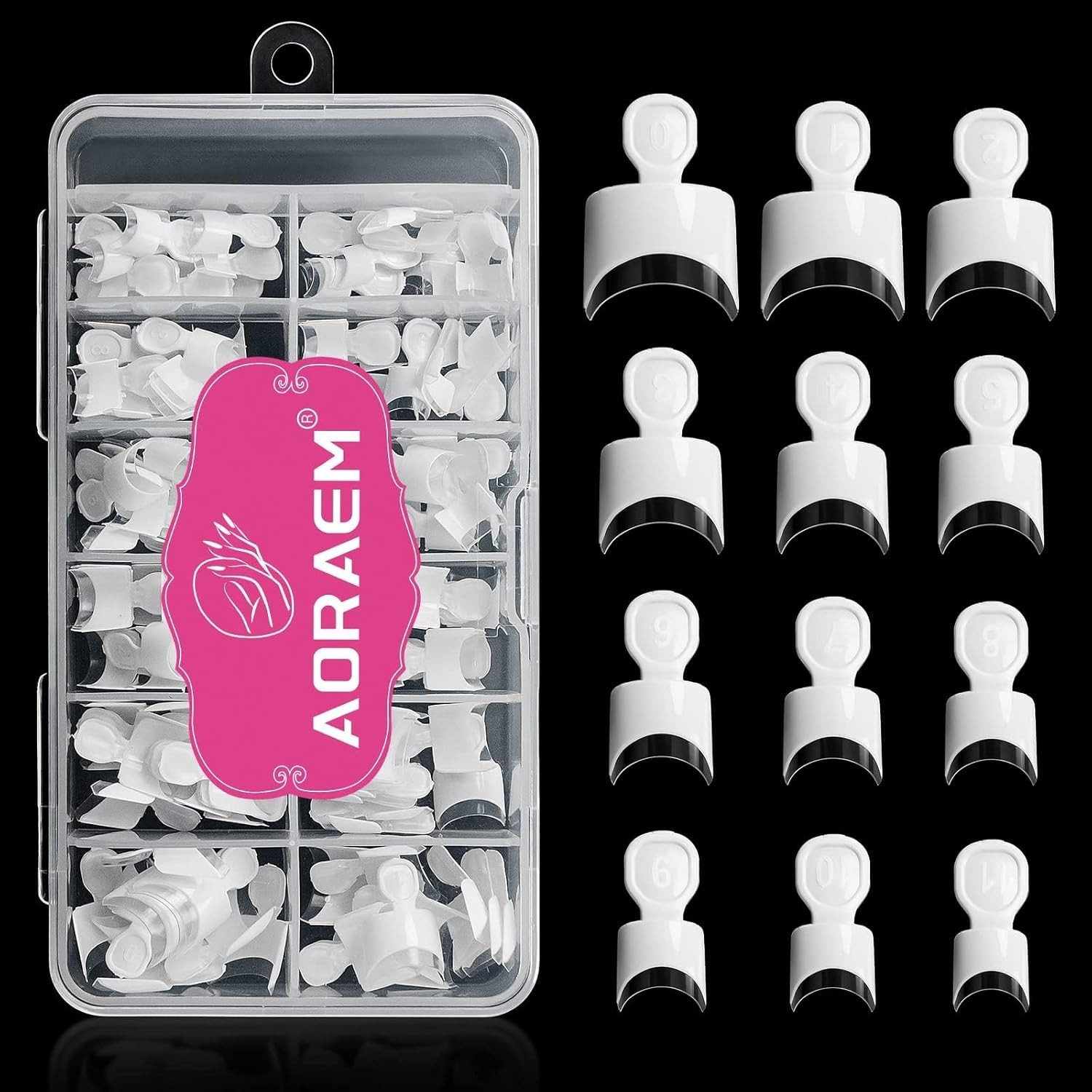 Short French Nail Tips – 120PCS Acrylic Short Nail Tips White French Fake Nail T
