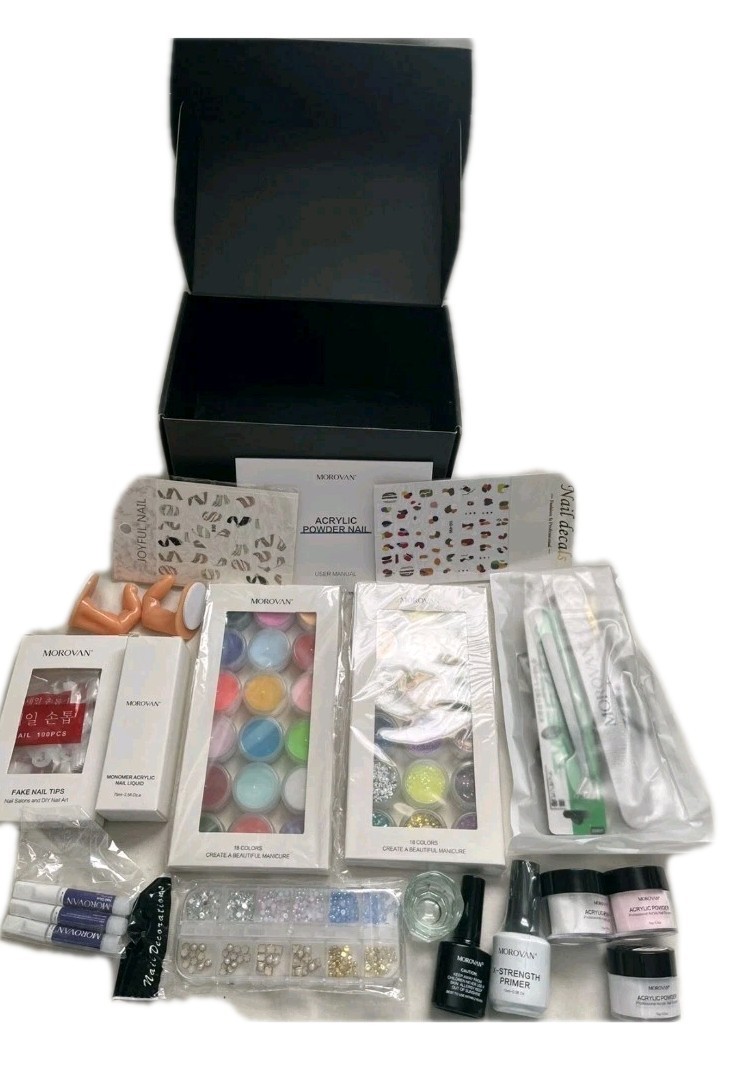 Morovan Professional Nail Acrylic Nail Kit New-Sealed (A-19)