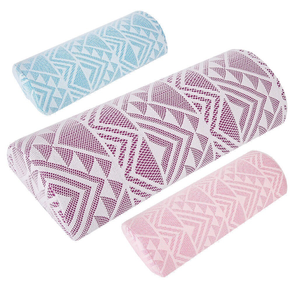 3 Colors Nail Art Pillow Cushion Soft Semicircle Manicure Hand Arm Rest Holder