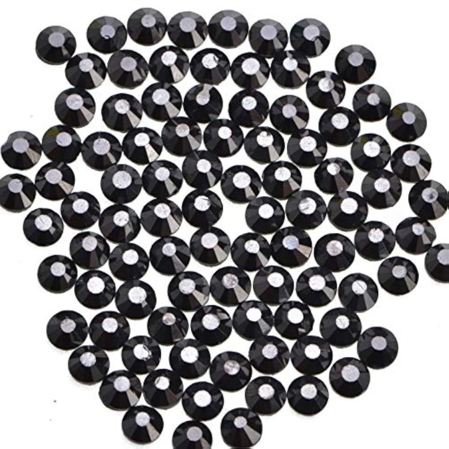 1000 Pieces Hot Fix Glass Flatback Rhinestones HotFix Round Crystal Gems (Hem…