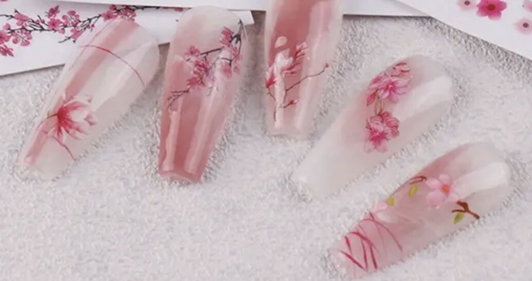 Cherry Blossom Nail Art Decor/Stickers