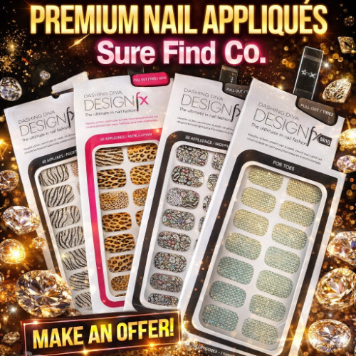 Dashing Diva Design FX Nail Appliques 4 pack Nail Wraps Nail Art NEW