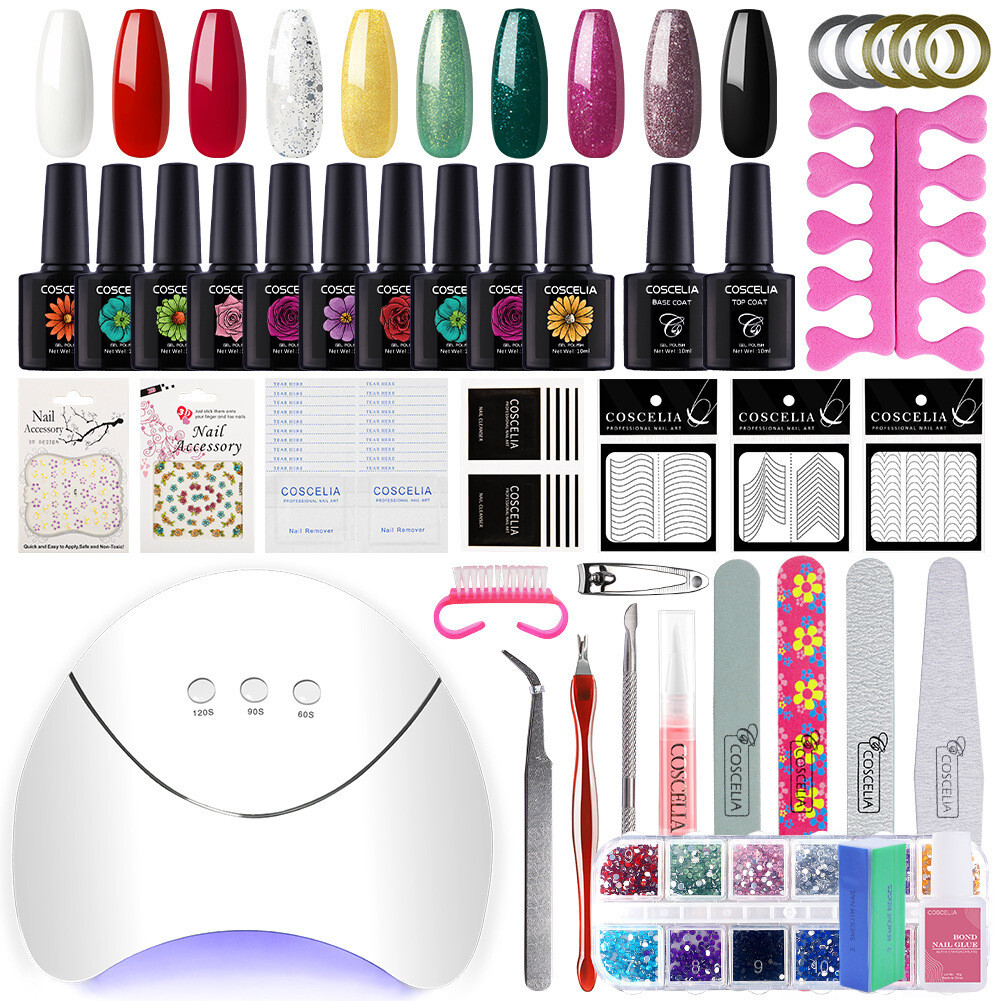 Nail Art Kit With UV Lamp Includes