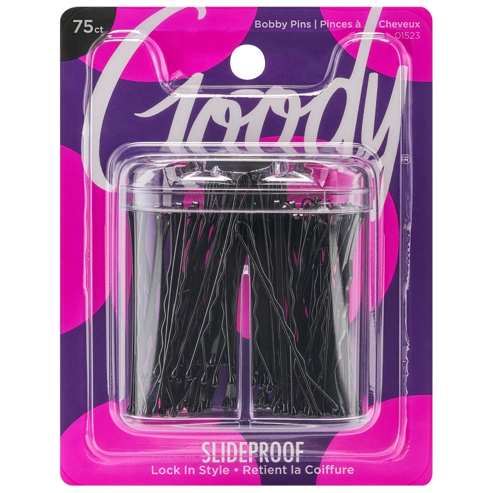 Goody 255-Piece Black Bobby Pin Kit with 255 Count (Pack of 1),