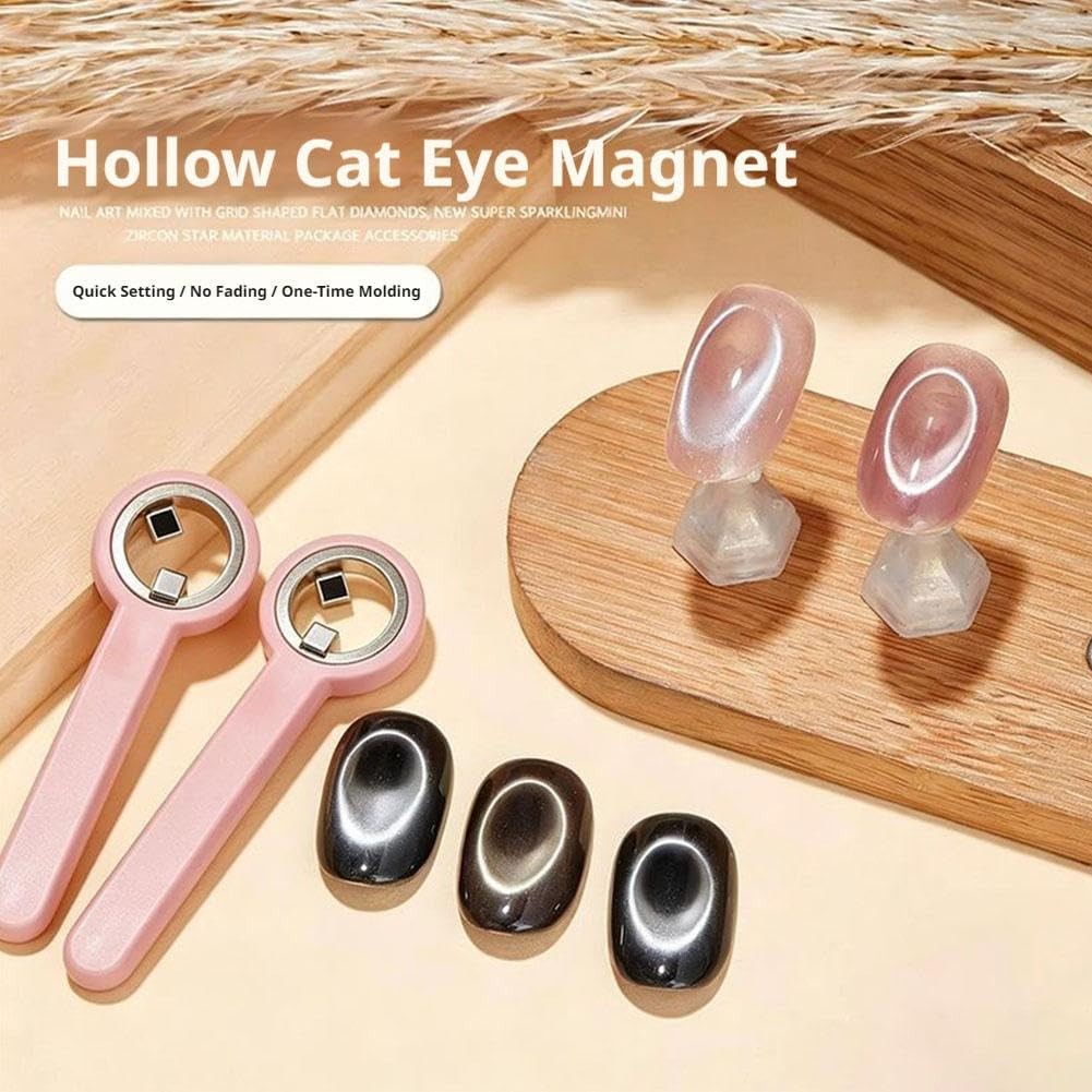 Circle Cat Eye Magnet For Nails Art,Rotating Ring Magnet With A Handle