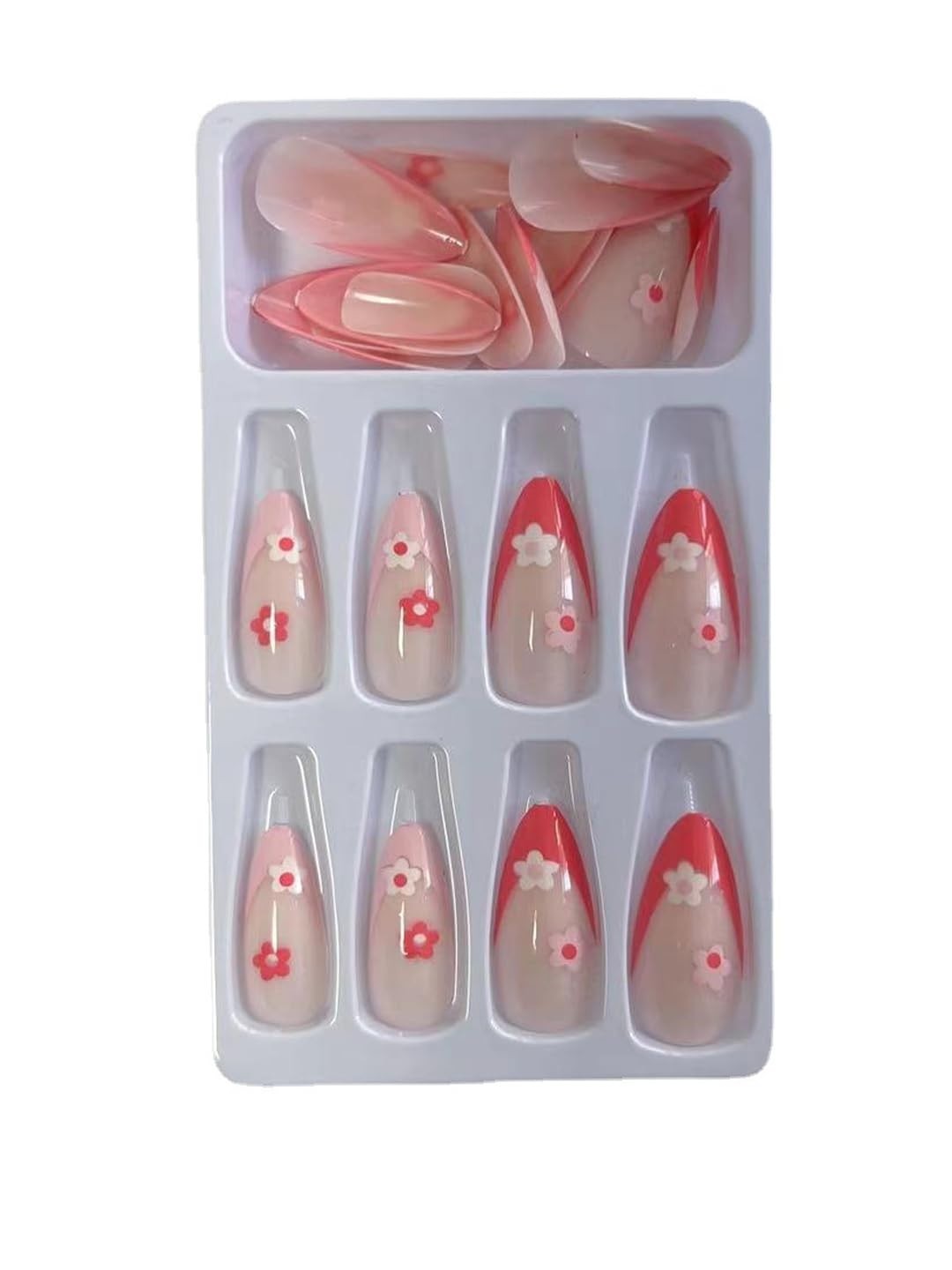 24 Nails Secret Lives Glossy Reusable Press on Nails Designer Artifical Nail