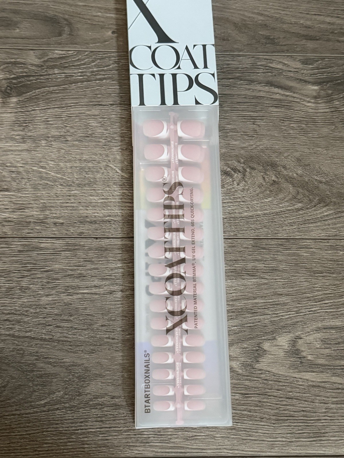 BTArtboxnails Soft Gel Nail Tips – 3 in 1 X-coat Tips French Tip Press On Nails