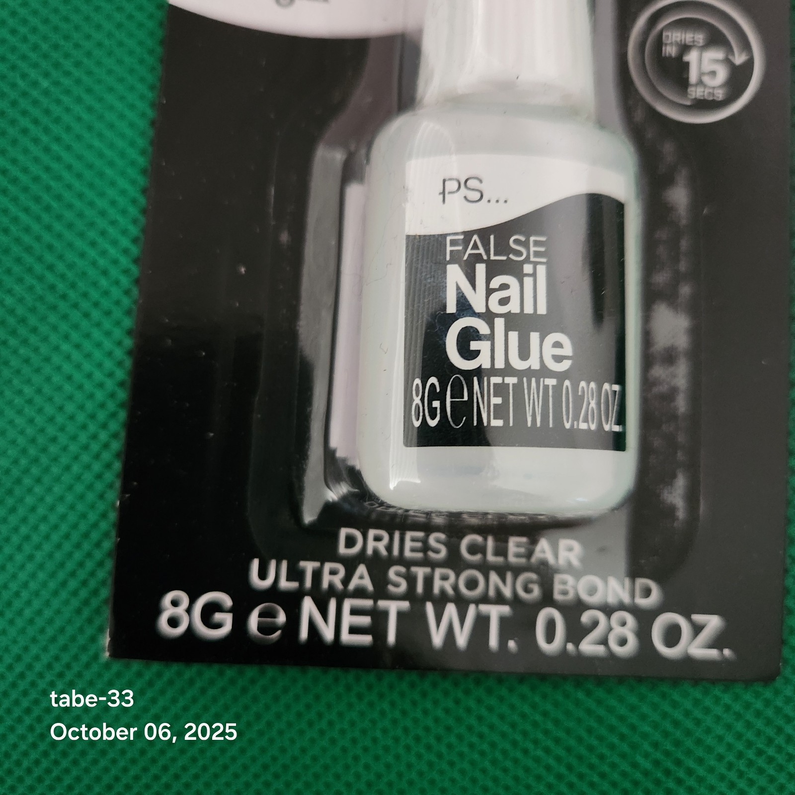 Primark 1pc nail glue Dries in 15 Seconds 8g Brand New