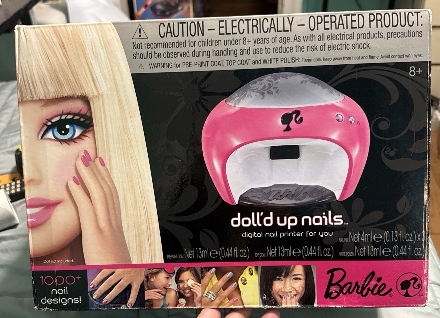 Vtg BARBIE DOLL’D UP NAILS DIGITAL PRINTER 2008 NEW COMPLETE SET SEALED