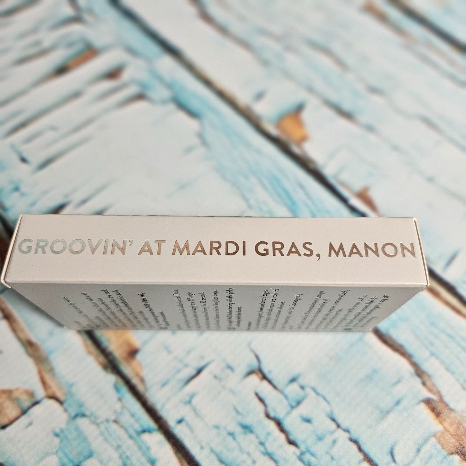 Red Aspen Nail Dashes Groovin’ at Mardi Gras Manon Short Square Glitter Pres NEW