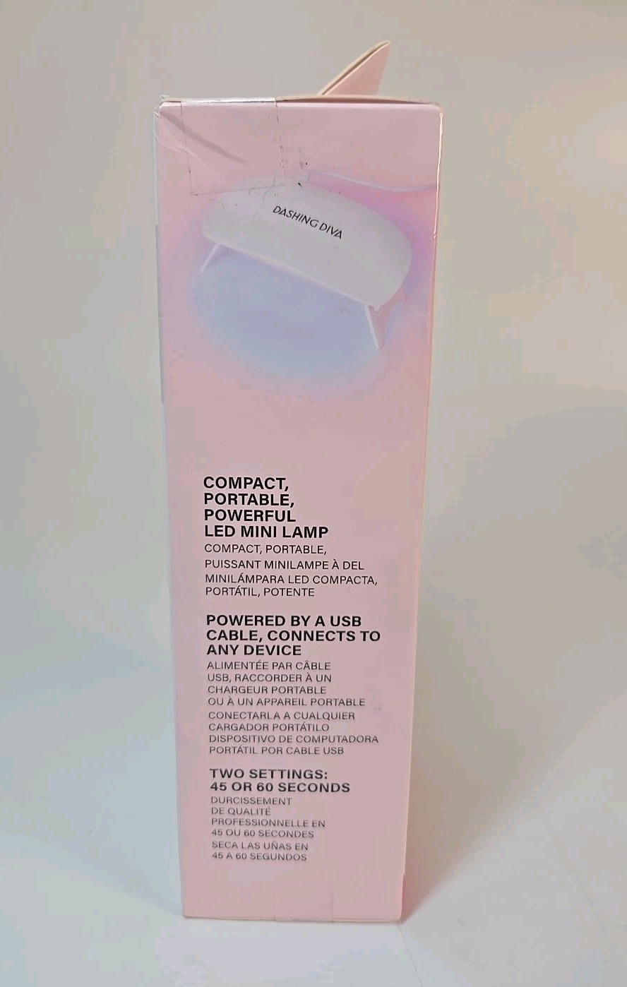 Dashing Diva Glaze Semi-Cured Gel Starter Kit 32 Pc with LED Lamp, Lovely Pink