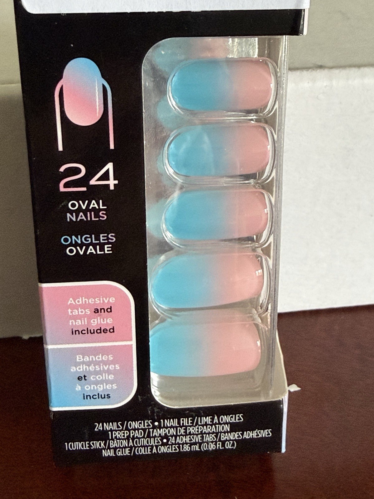 Sally Hansen Perfect Manicure Pride 24 Oval Nails OV750 Trans Tips New In Box