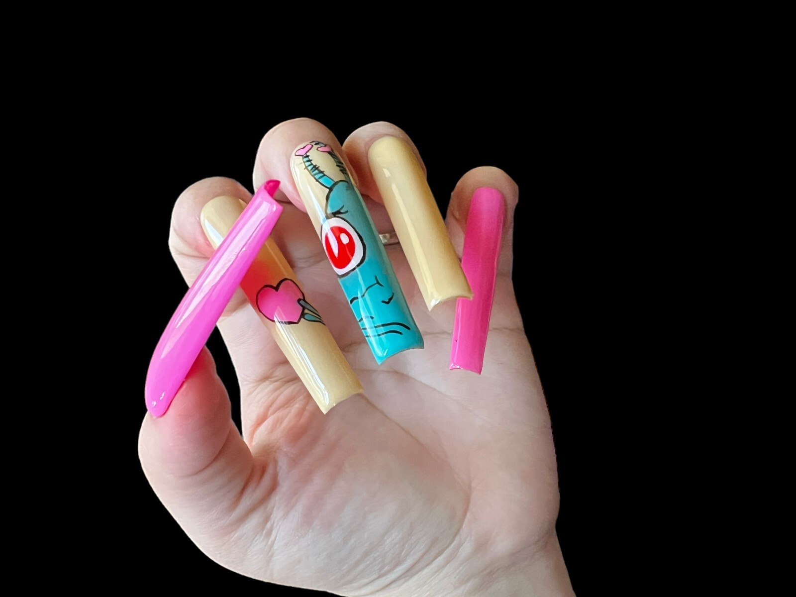 Luxurious Handmade Acrylic Press On Nails – A1 – High Quality, Reusable