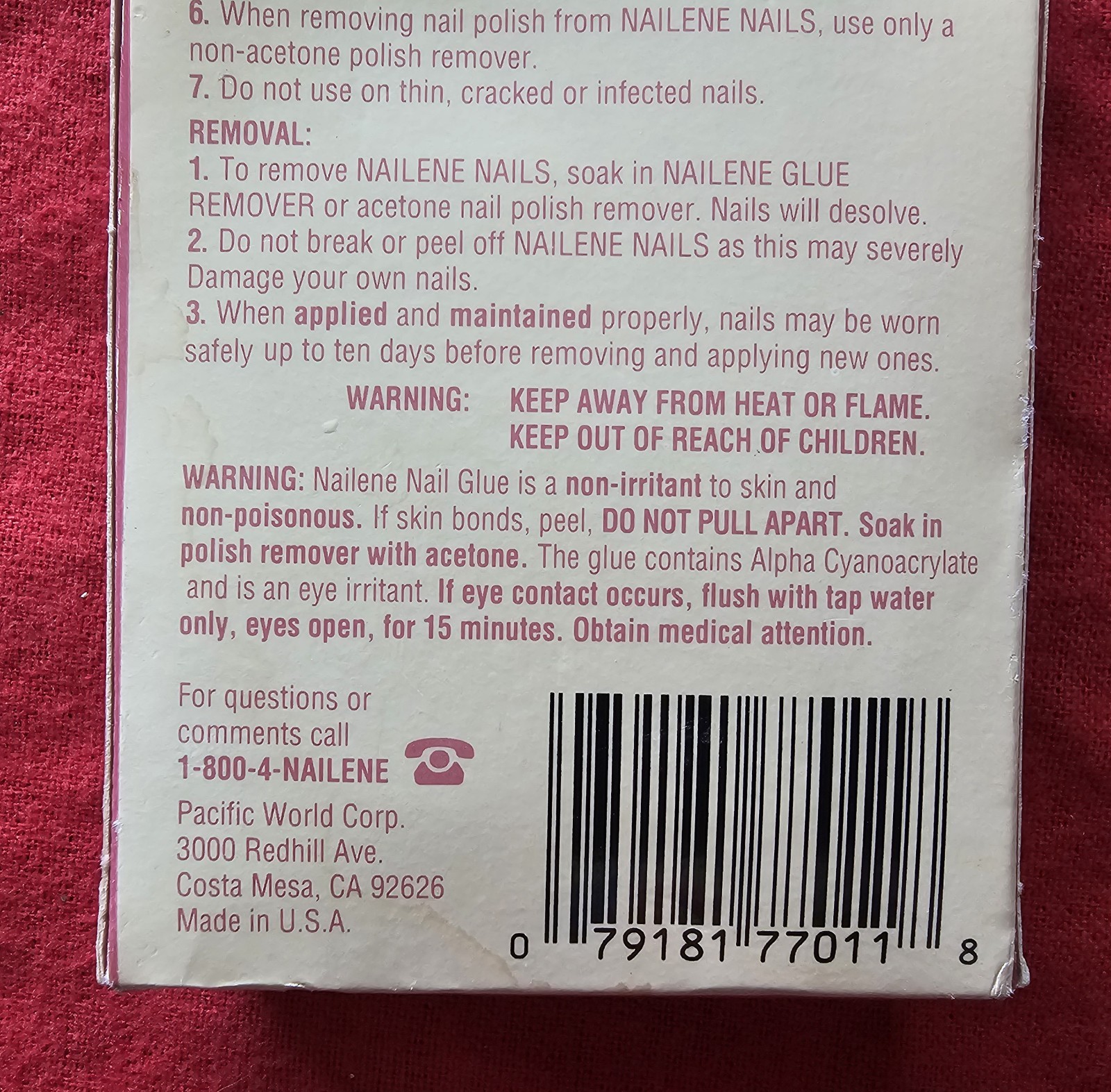 Vintage Nailene Sculptuready Active Oval Strong Thick Press On Nail Kit NOS