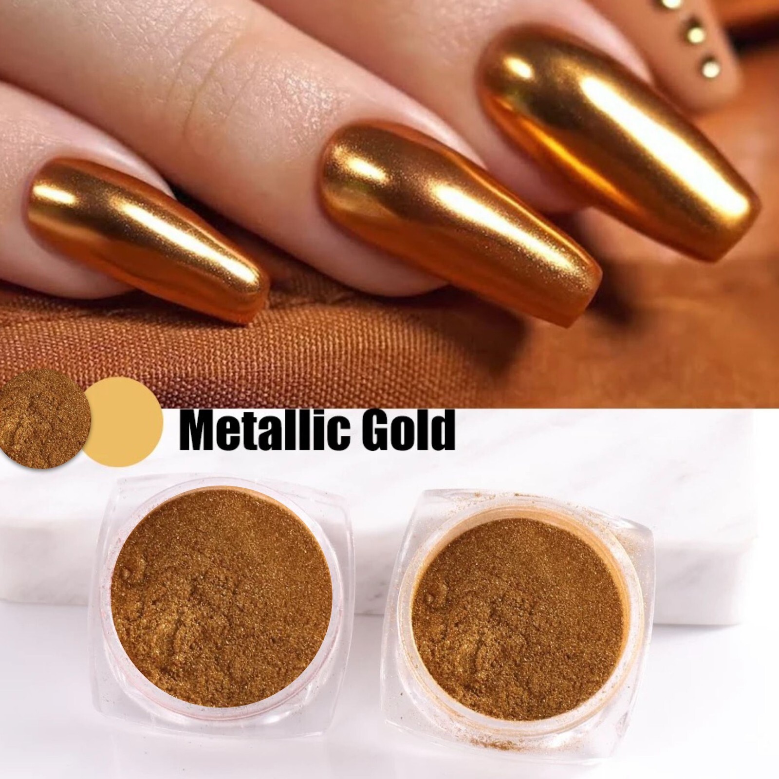 Pearl Nail Powder Shimmer Colour Pigment Eye Shadow Sparkling Crystal Mirror Art