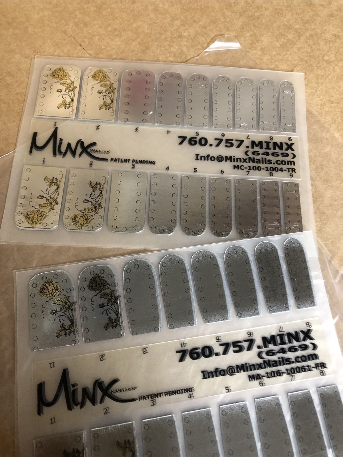 Minx Foil Nail Cover Nail Art Sticker Manicure Wraps