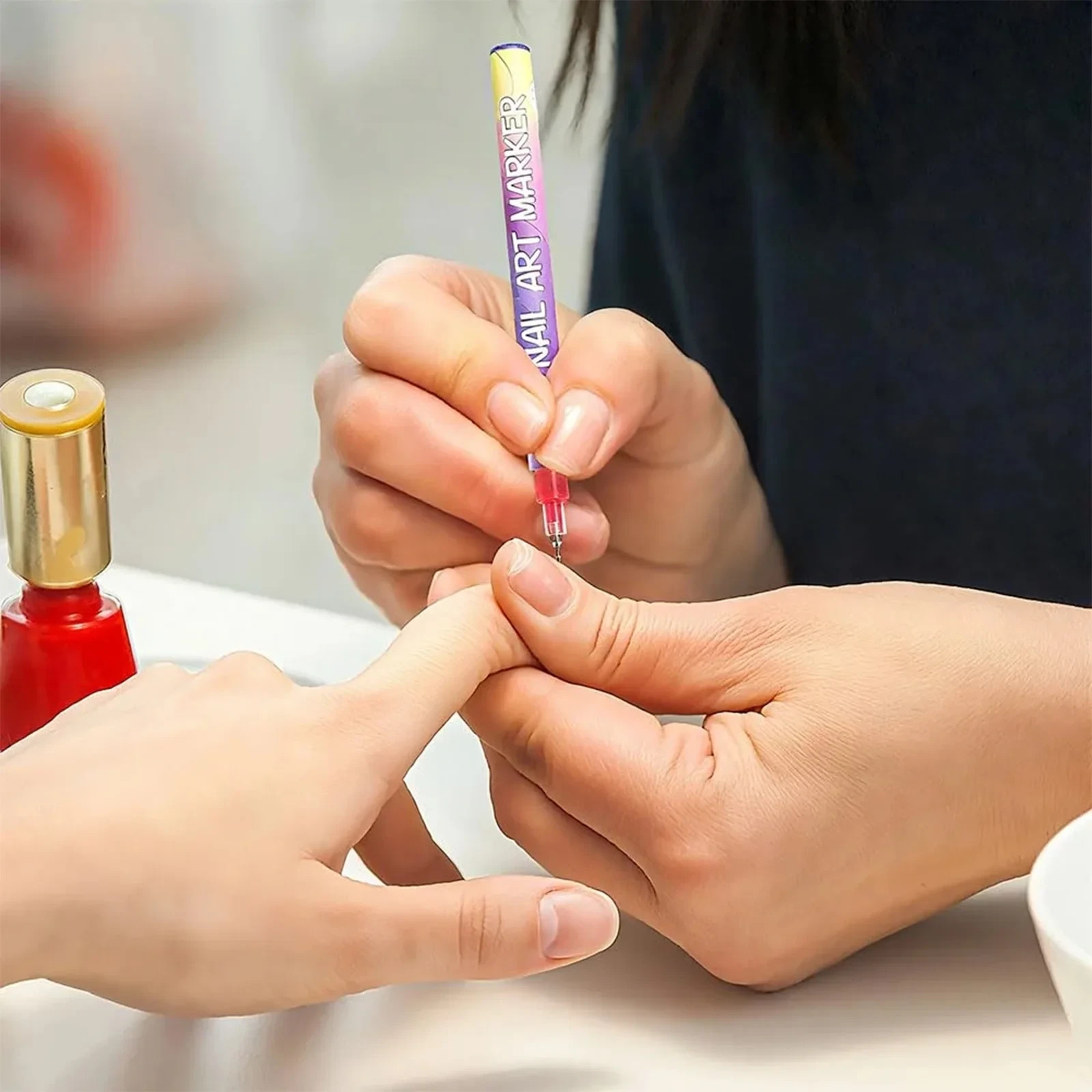 12 Colors Nail Art Pens Set, 2026 New DIY Nail Art Markers for Gel Nails Drawing