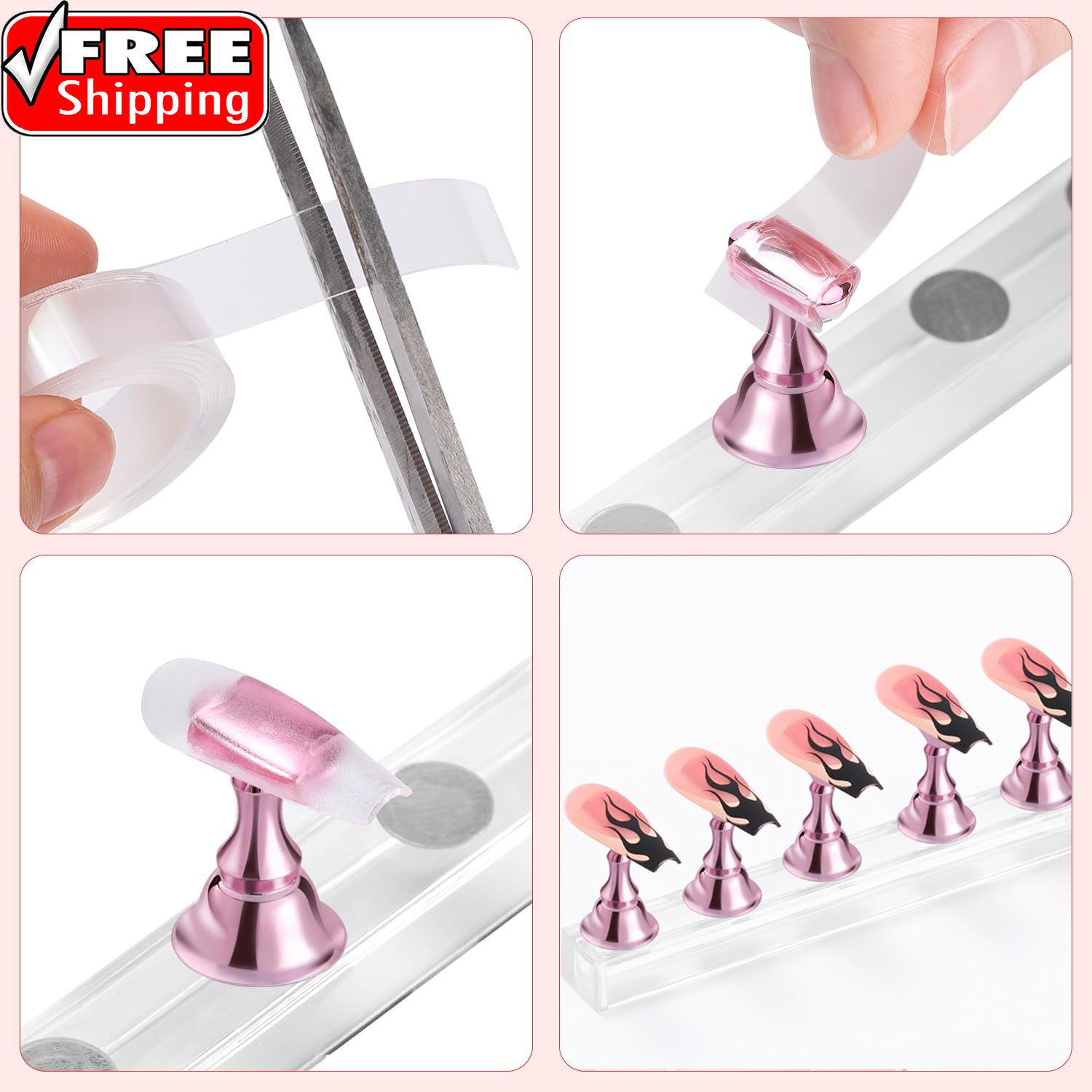 Nail Stand Acrylic Nail Art Display Stand Practice Nail Holder for Painting Nail