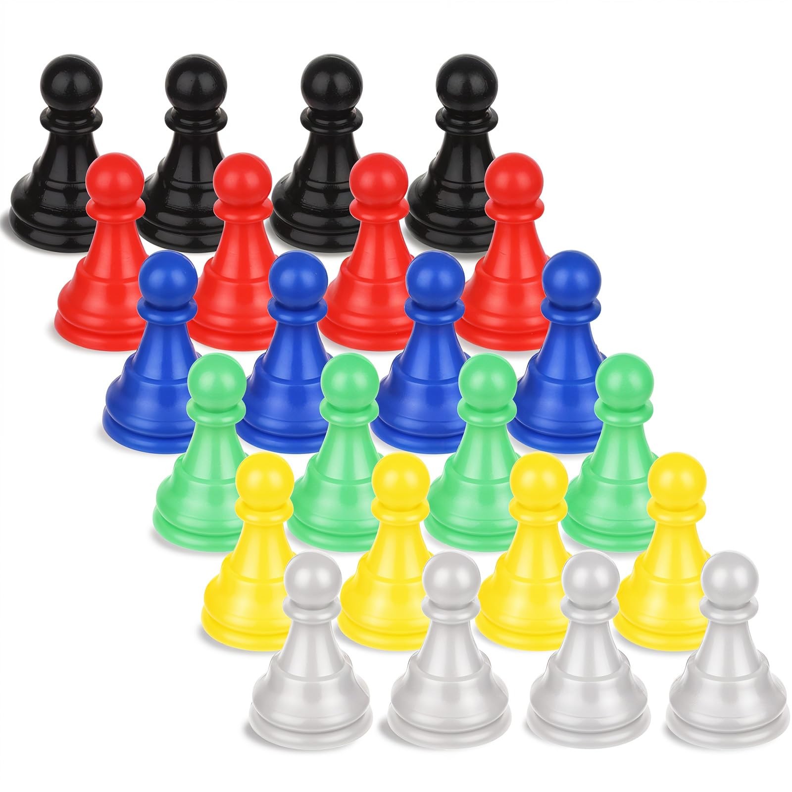 28pcs Multicolor Board Game Pieces, 0.61 inches x x 0.1