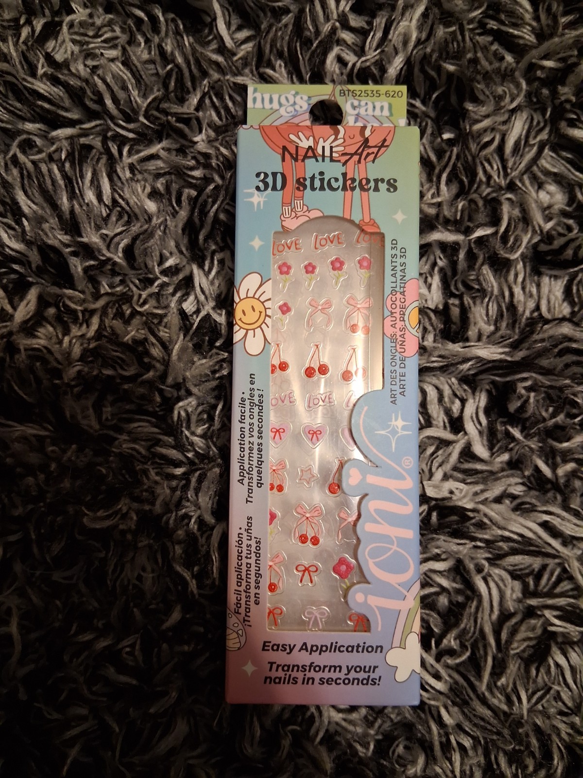 Ioni Glow Getter Nail Art 3d Stickers Hugs Can Heal