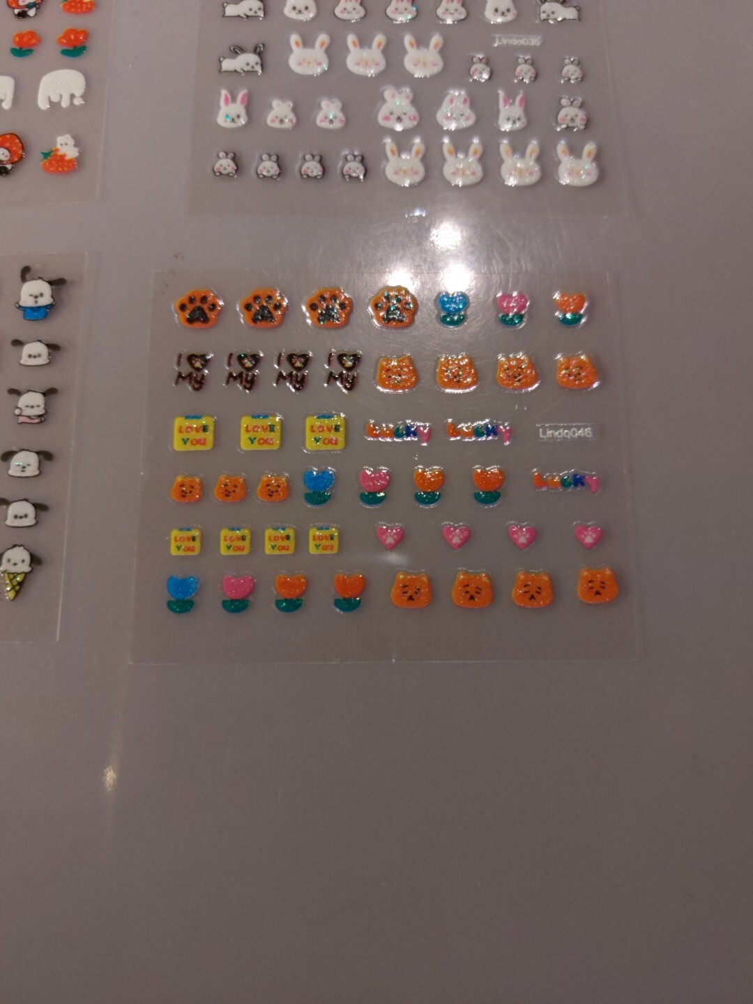 4 X Small Sheets Of Cute Nail Art Stickers (Dn227) New