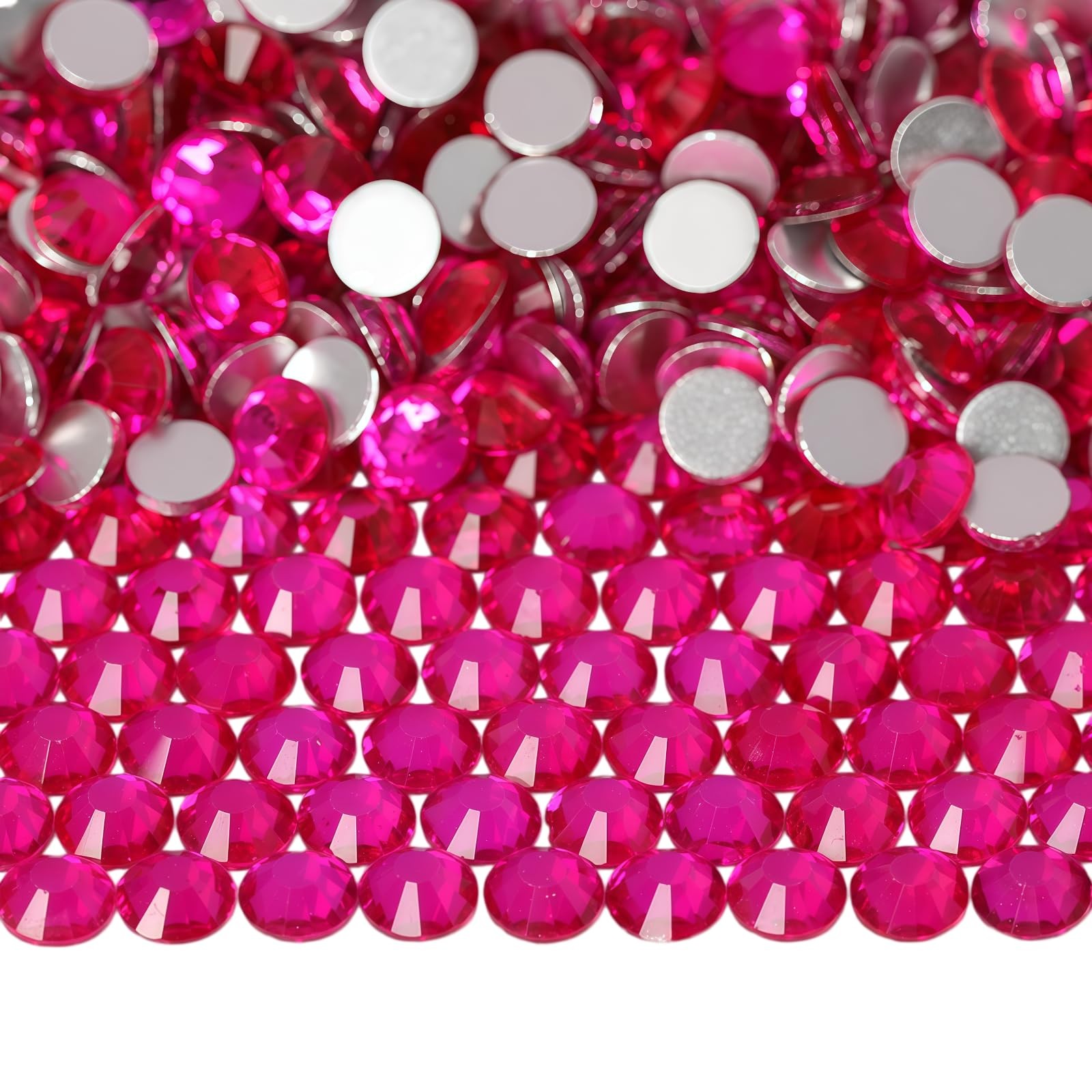 Diamonland Flatback Glass Crystal Rhinestones Rounds Gems for Bedazzling Nail…