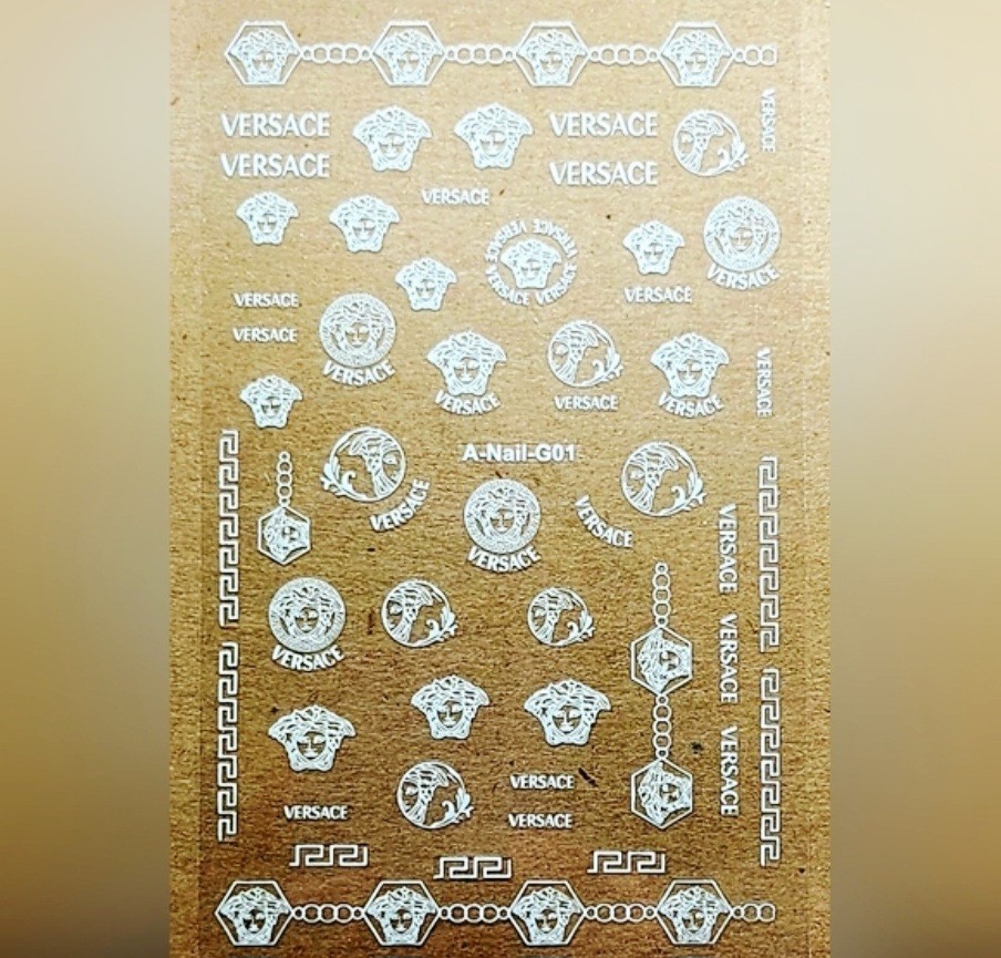 NWT NAIL ART DESIGN SELF-SEAL STICKERS SOLID WHITE N°130!