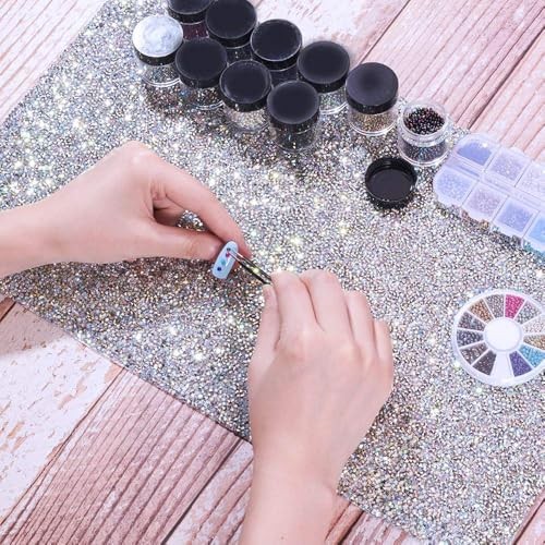 Shiny Nail Table Mat, Nail Art Hand Rest Pad for Nail Art Cushion Silver