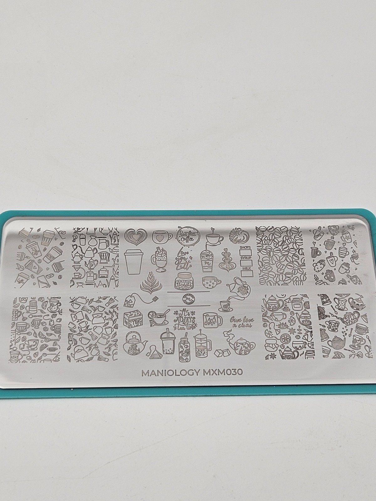 Maniology MXM030 Coffee Tea Corner Cafe Pastry Party Nail Stamping Plates