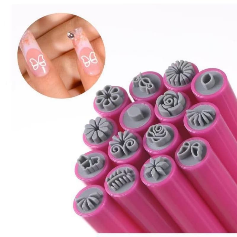 10/15/20 PCS DIY Nail Nail Art Stamp Pen Set Art Dotting Tools for Girls Women