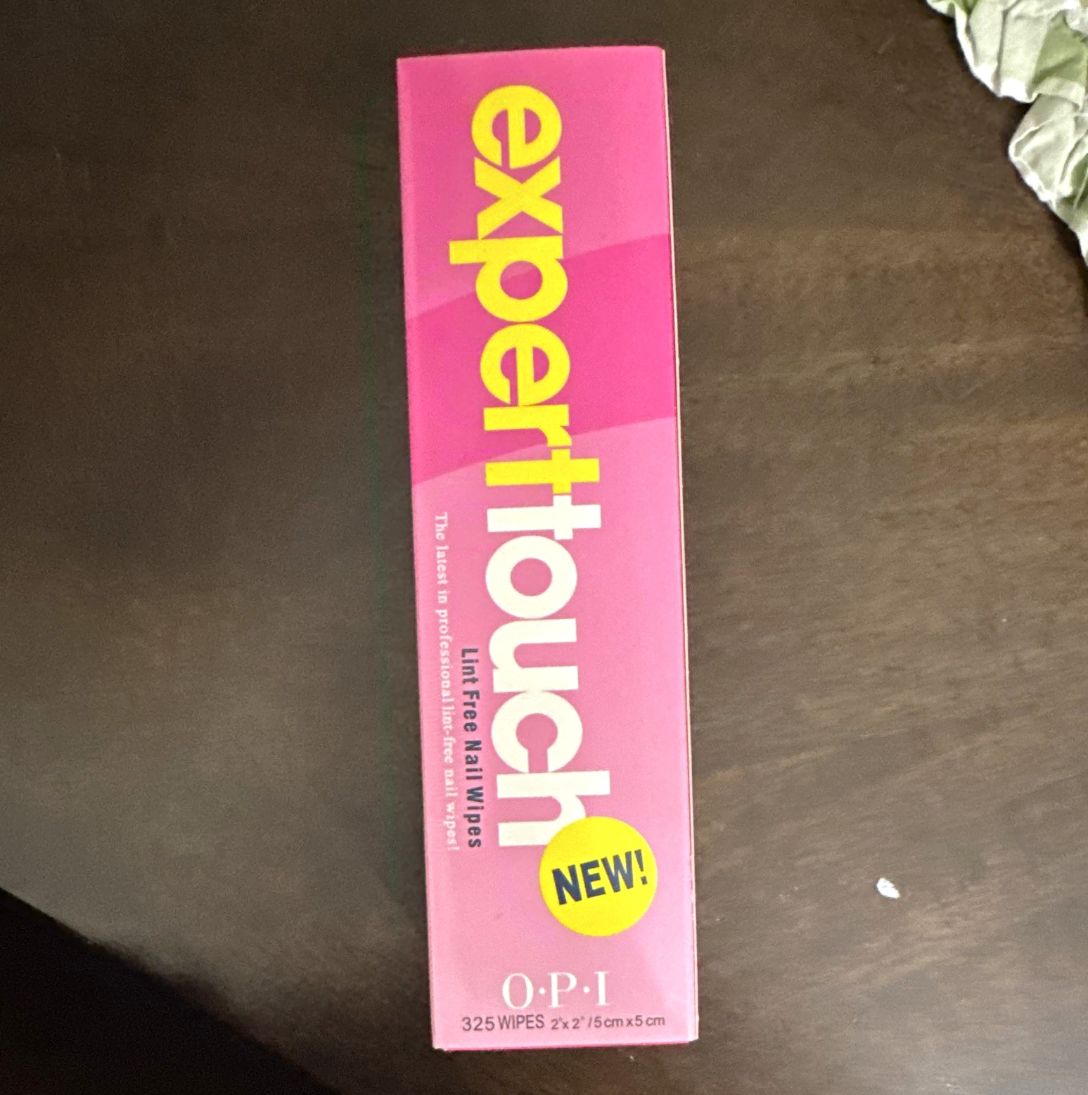 OPI ExpertTouch Lint-Free Nail Wipes for Nail Art, 325 Count, Pink Box