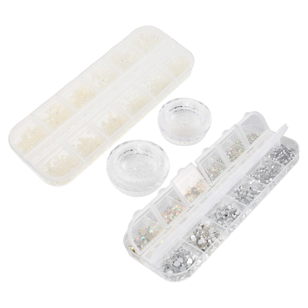 4 Boxes Nail Crystal Rhinestones Flatback Ab Gems For Crafts And Nails