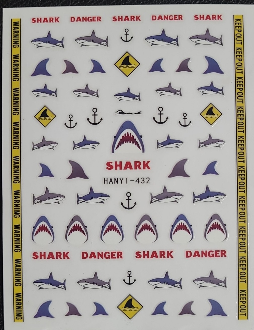 Shark Nail Art Stickers