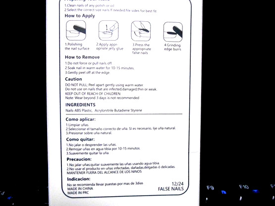 Christmas Press On Nails One Minute Tips 24 Tips in the Package Includes Glue