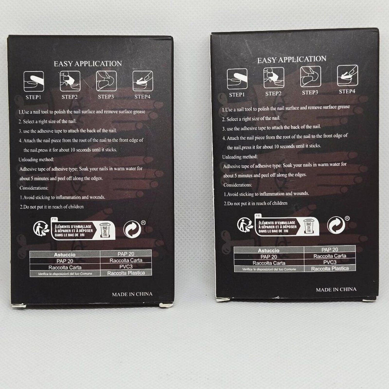 NIB SET OF 2 HALLOWEEN DECOR/PARTY PRESS ON NAILS, GHOSTS, PUMPKINS, 48 TOTAL
