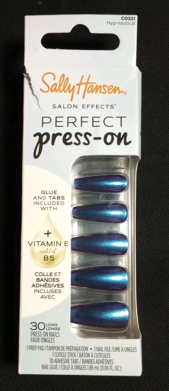 Sally Hansen Salon Effects Perfect Manicure 30 Coffin Nails CO321 Hyp-nautical