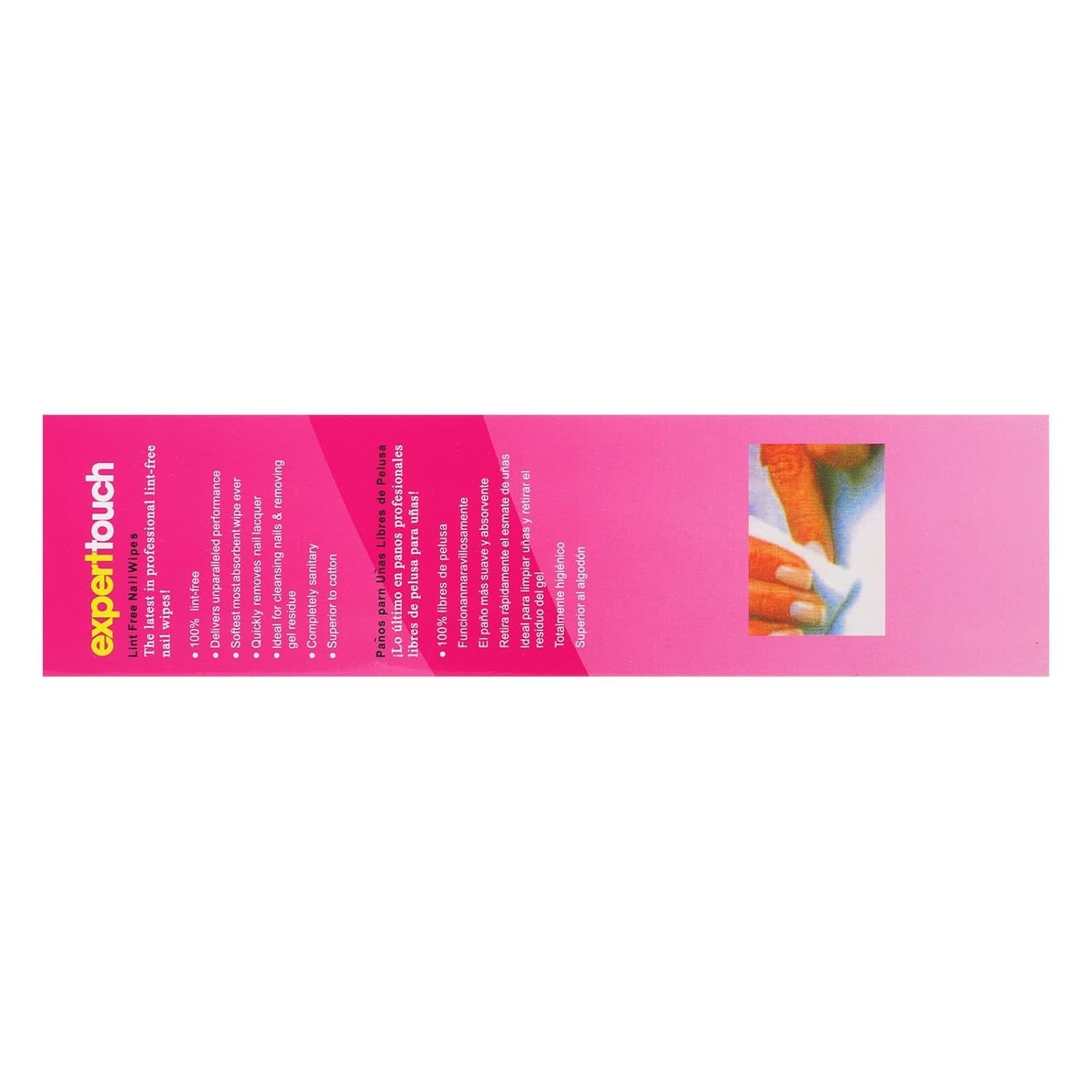 960 Alcohol-Free Lint-Free Nail Wipes with Pump Dispenser and Cuticle Pusher