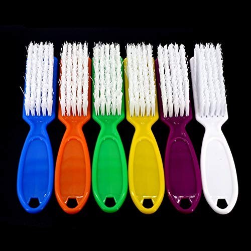 Multifunctional Nail Brush Set – 6 Pcs with Easy Grip and Hanging Design