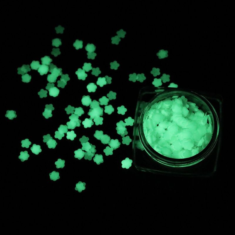 Luminous Glitter Nail Powder Sequins Sparkly Sequins Decals Art Glitter Decor