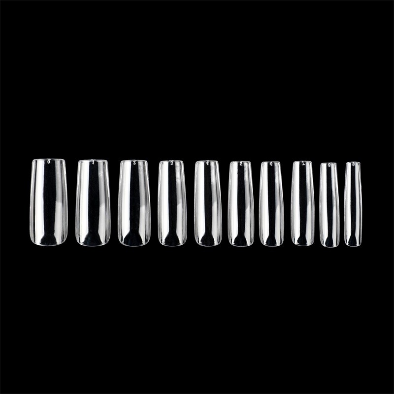 XL XXL Long Square False Nails Salon Full Cover Fake Nail Art Tips Extention DIY