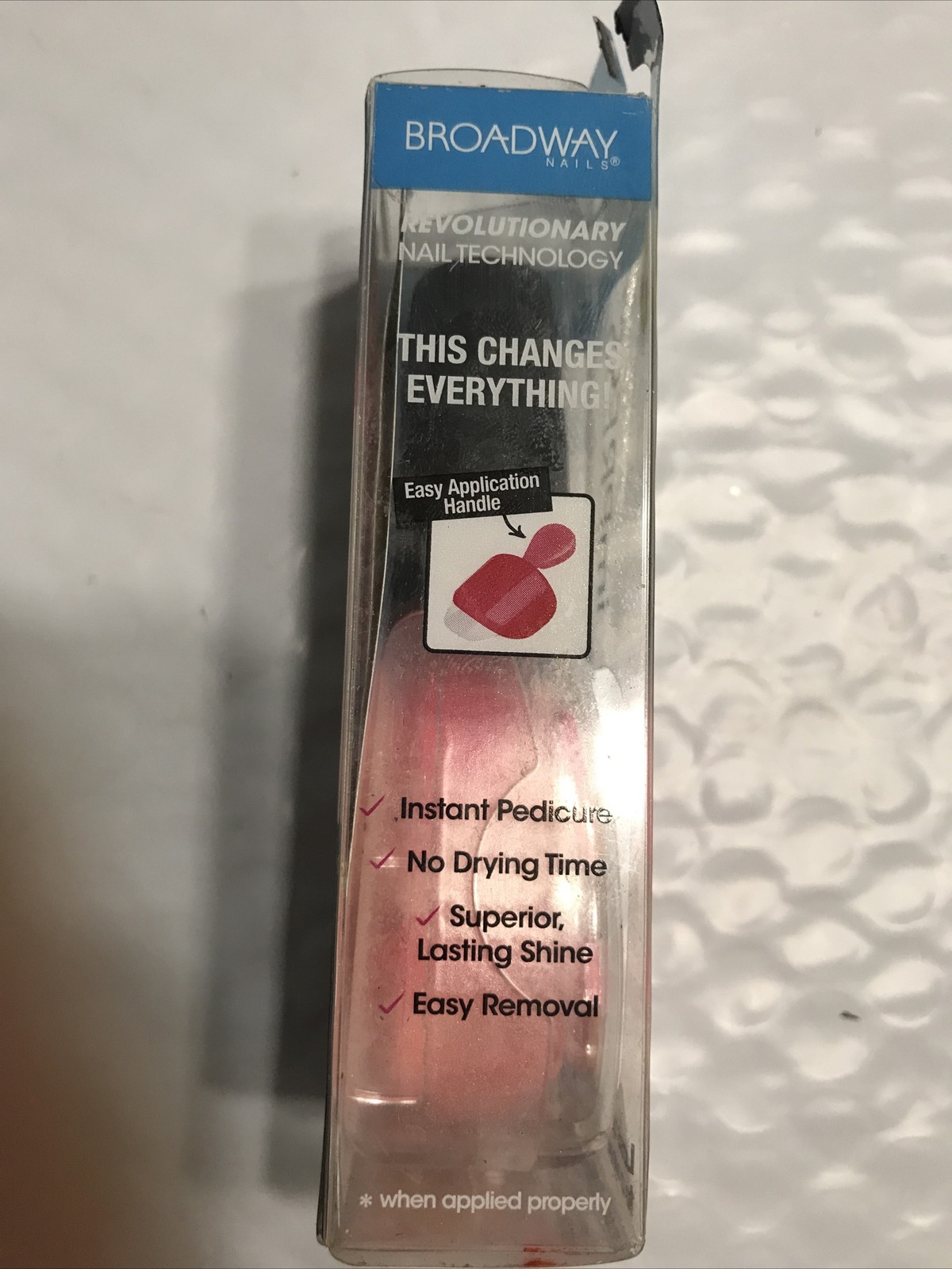 KISS Impress Press On Pedicure KLO130 UP ALL NIGHT (PINK) unsealed NIB