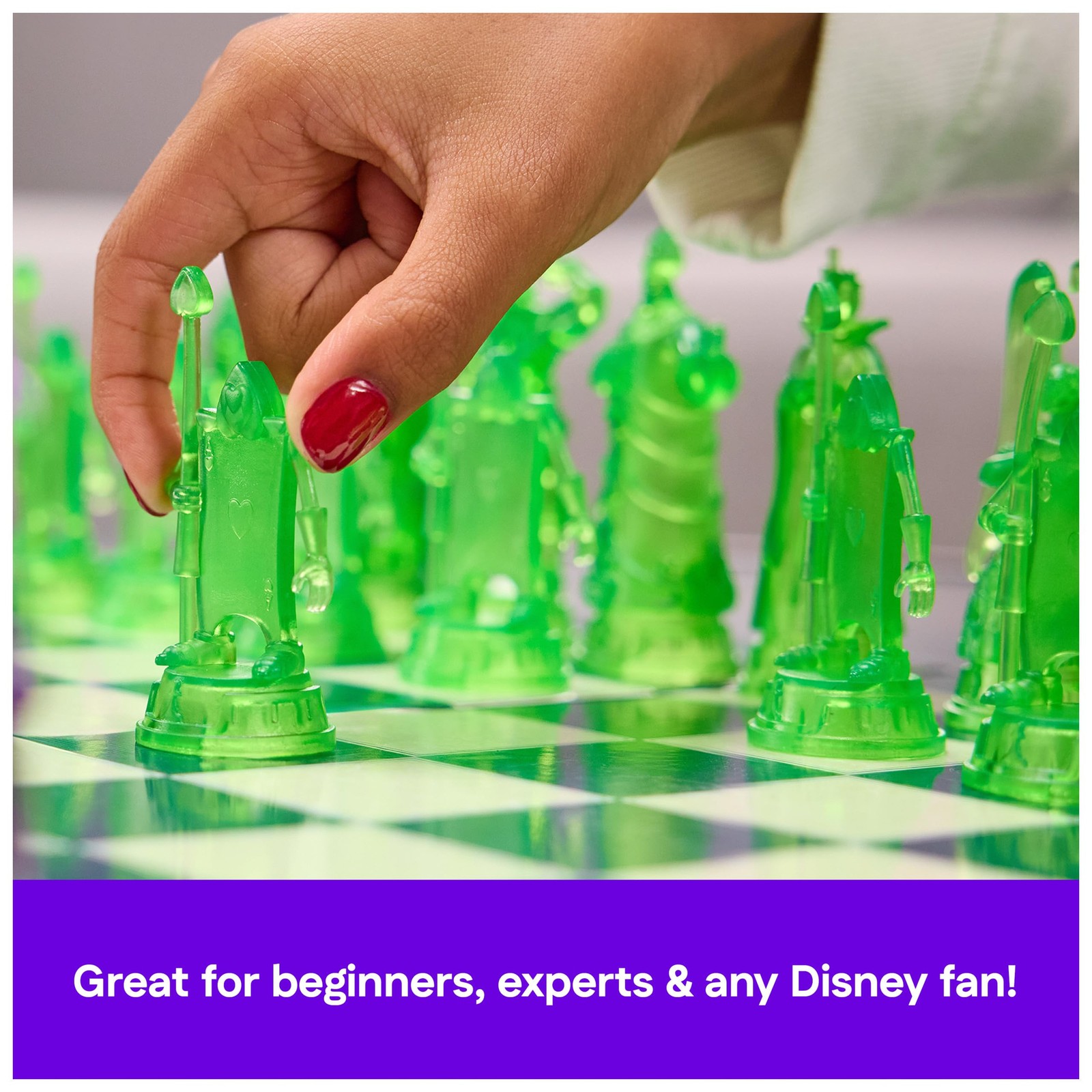 Spin Master Games, Disney Villains Chess Set for Adults & One Size, Green
