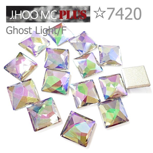 J.HOO Crystal 7420 Asymmetric Square Flat Back Rhinestones 10mm Nail Art (6pcs)