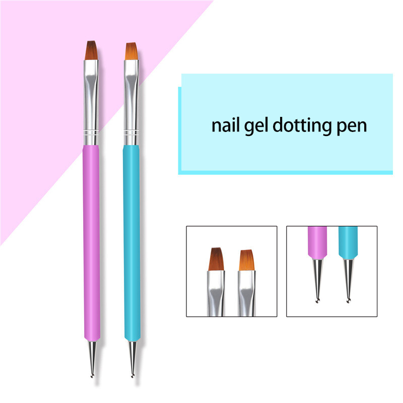 Nail Brush Builder Extension Size 6 Liner Silicone Painting Pen Poly Gel Acrylic