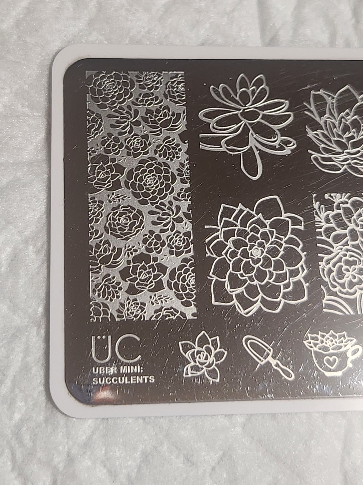 Nail Stamping Plate – Uber Chic Mini Succulents