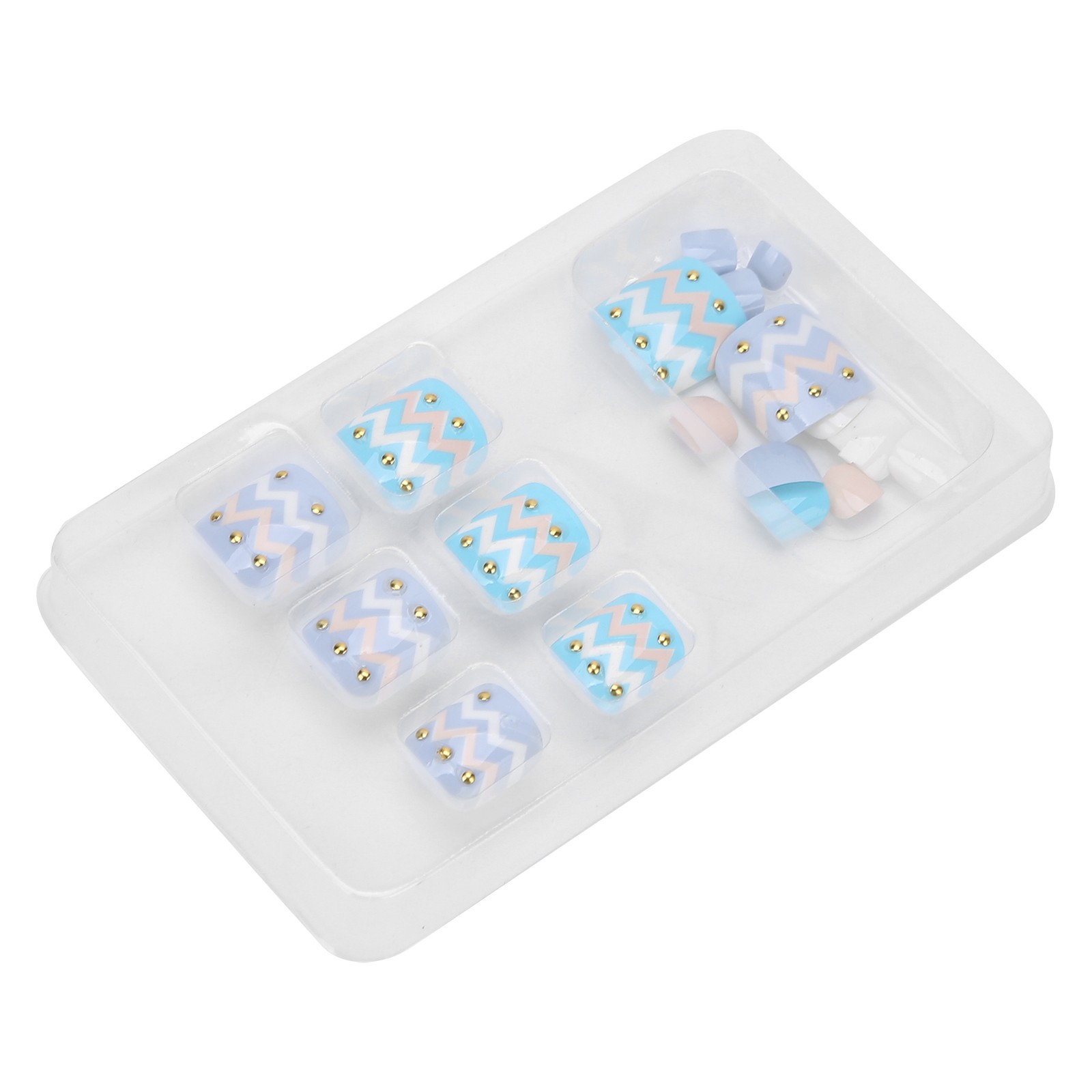 24pcs Fake Toe Nails Charming Design For Parties & Weddings Excellent